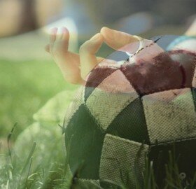Football and yoga activity