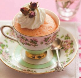 Rose Victorian Mug Cake